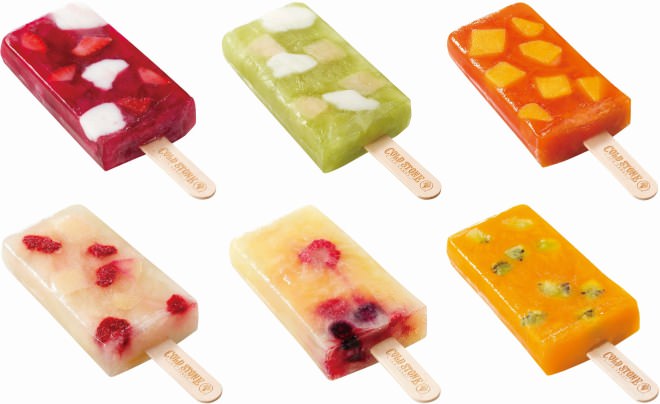 6 kinds of "fruit gelato"