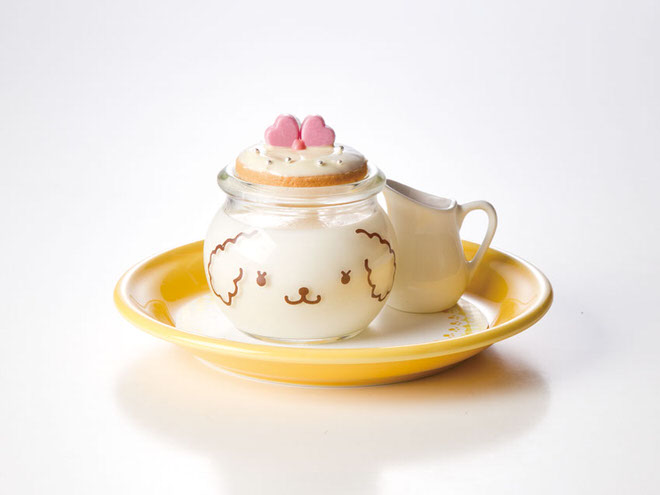 Dress up with a hat ♪ Macaron apricot kernel pudding (Yokohama store only) 500 yen