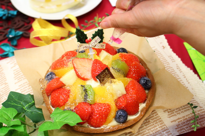 "Strawberry fruit tart" with the attached jelly