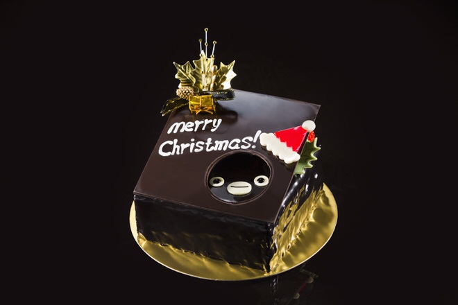 "Suica's Penguin Christmas Cake" with lid