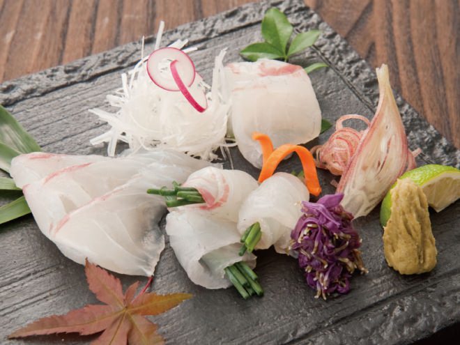 Uwajima sea bream sashimi
